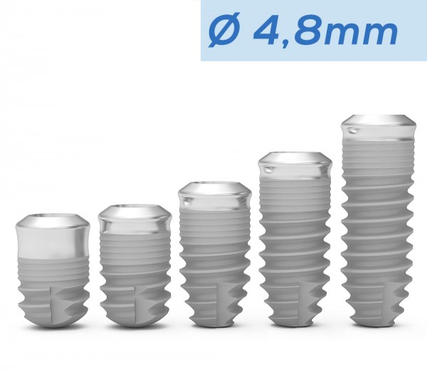 ICX-Premium TissueLevel Implantat blau, ? 4.8 mm